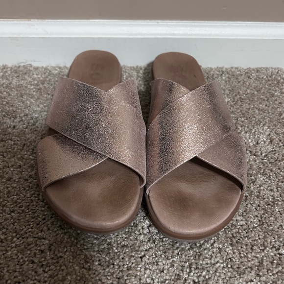 Sorel Gemma Metallic Rose Gold Sandals - Picture 1 of 4